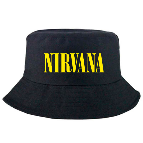 NIRVANA Καπέλο Bucket Μαύρο