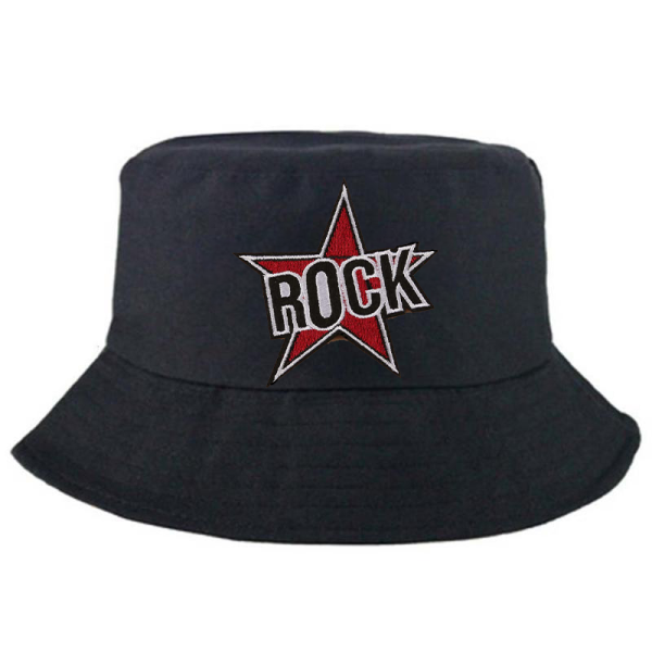 Rock Καπέλο Bucket σε μαύρο χρώμα