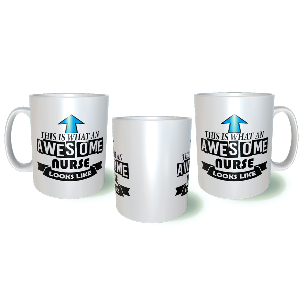 This is What an Awesome Nurse Looks Like Κεραμική Κούπα 11oz 