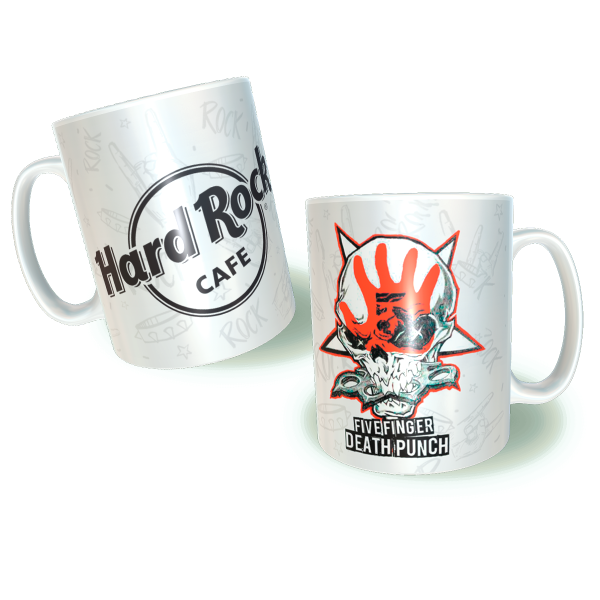  Five Finger Death Punch Hard Rock Cafe Κεραμική Κούπα 11oz