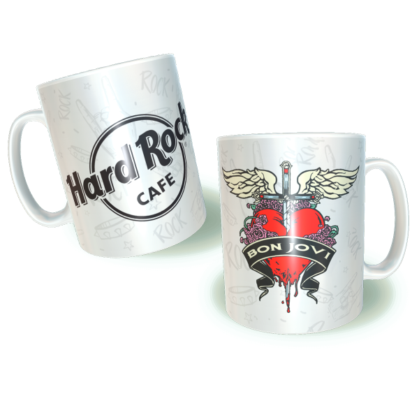 BON JOVI Hard Rock Cafe  Κεραμική Κούπα 11oz