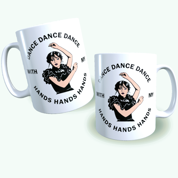 Wednesday Addams Dance With My Hands Κεραμική Κούπα 325ml