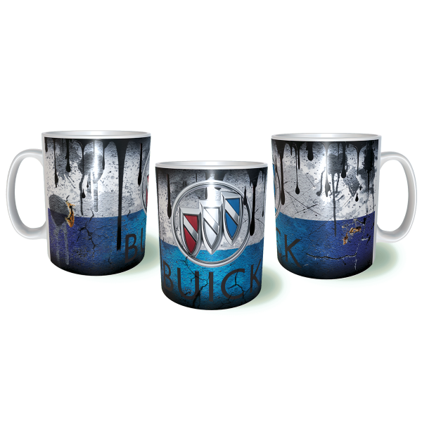 BUICK Λερωμένη Σκουριασμένη Κεραμική Κούπα 11oz 