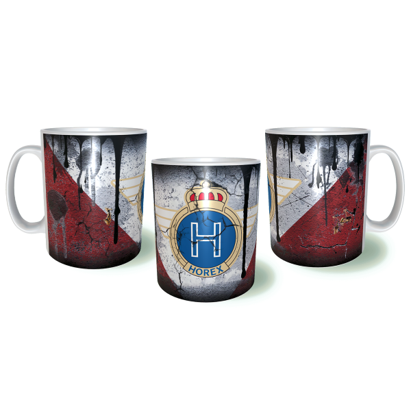 HOREX Moto Λερωμένη Σκουριασμένη Κεραμική Κούπα 11oz 