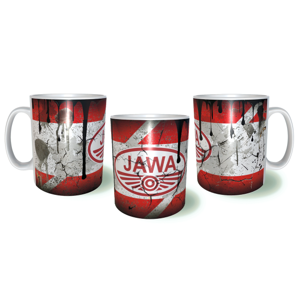 JAWA Λερωμένη Σκουριασμένη Κεραμική Κούπα 11oz 