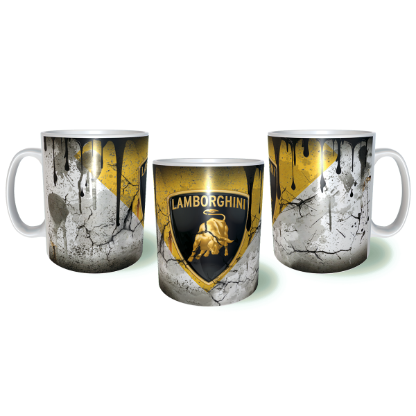 LAMBORGHINI Λερωμένη Σκουριασμένη Κεραμική Κούπα 11oz 