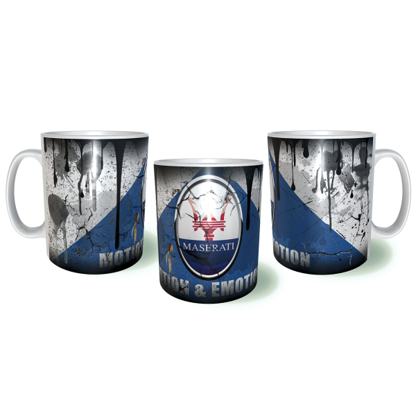 MASERATI Λερωμένη Σκουριασμένη Κεραμική Κούπα 11oz 