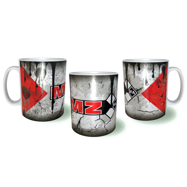 MZ Motorcycles Λερωμένη Σκουριασμένη Κεραμική Κούπα 11oz 