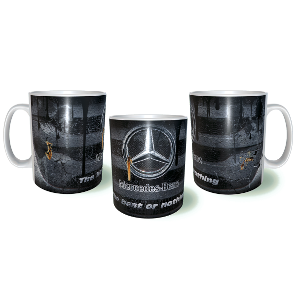 MERCEDES Truck Λερωμένη Σκουριασμένη Κεραμική Κούπα 11oz 