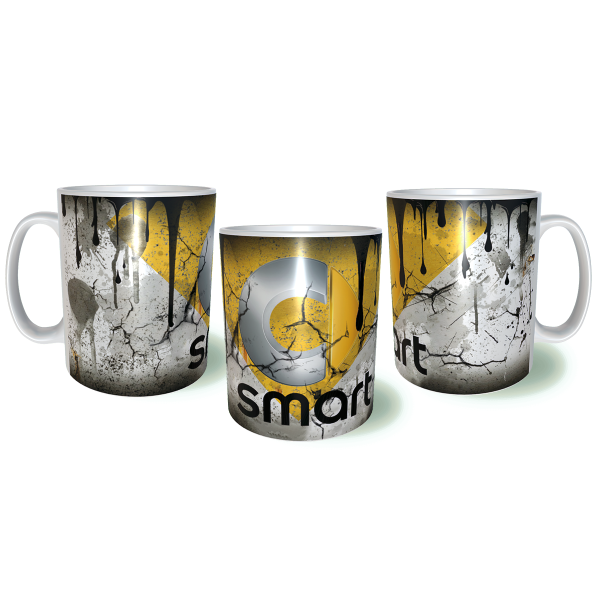 SMART Auto Λερωμένη Σκουριασμένη Κεραμική Κούπα 11oz 