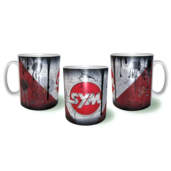 SYM Λερωμένη Σκουριασμένη Κεραμική Κούπα 11oz 