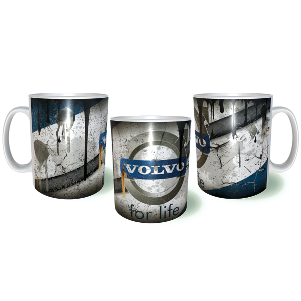 VOLVO Auto Oil Rusty Κεραμική Κούπα 11oz 