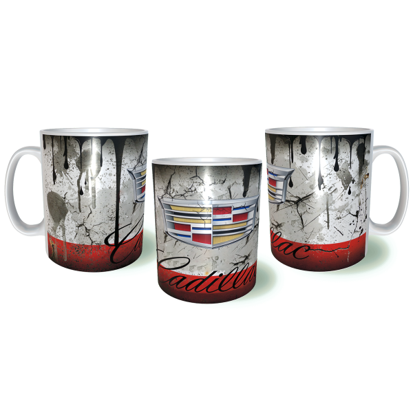 CADILLAC Λερωμένη ΣκουριασμένηΚεραμική Κούπα 11oz 