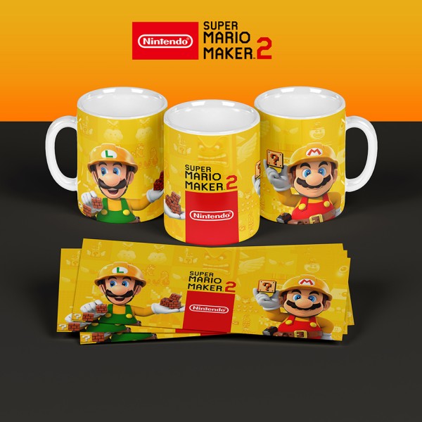 Super Mario Maker Κεραμική Κούπα 11oz