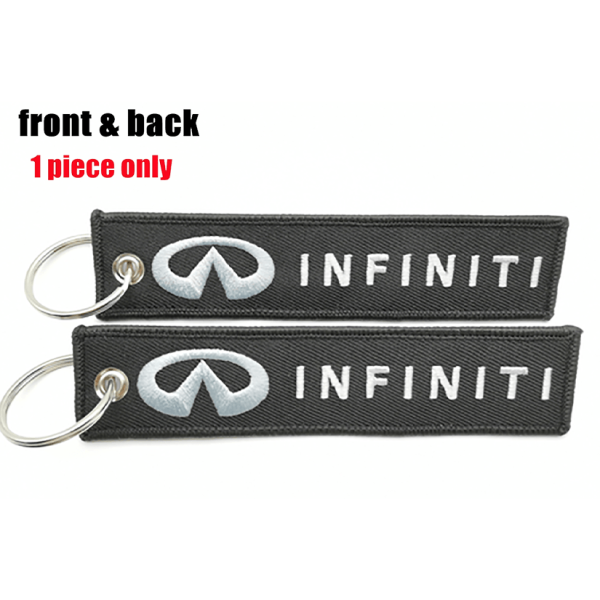 Υφασμάτινο Μπρελόκ Με Κεντητό Λογότυπο INFINITI 13Χ3 εκ.