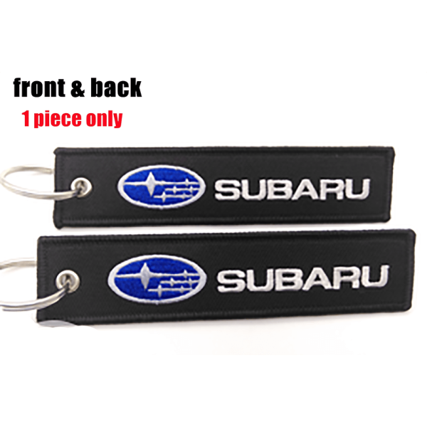 Υφασμάτινο Μπρελόκ Με Κεντητό Λογότυπο SUBARU 13Χ3 εκ.