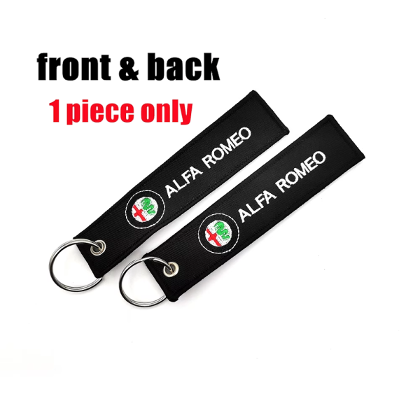 Alfa Romeo Υφασμάτινο Μπρελόκ Με Κεντητό Λογότυπο 13Χ3 εκ.