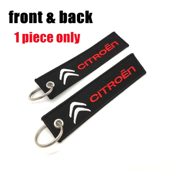 Υφασμάτινο Μπρελόκ Με Κεντητό Λογότυπο CITROEN 13Χ3 εκ.