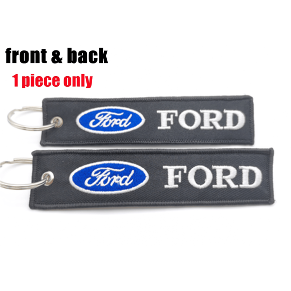 Υφασμάτινο Μπρελόκ Με Κεντητό Λογότυπο FORD 13Χ3 εκ