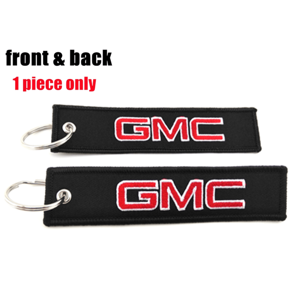 Υφασμάτινο Μπρελόκ Με Κεντητό Λογότυπο GMC 13Χ3 εκ