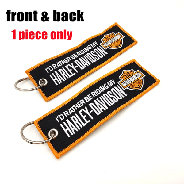 Υφασμάτινο Μπρελόκ Με Κεντητό Λογότυπο HARLEY-DAVIDSON 13,5Χ4 εκ.