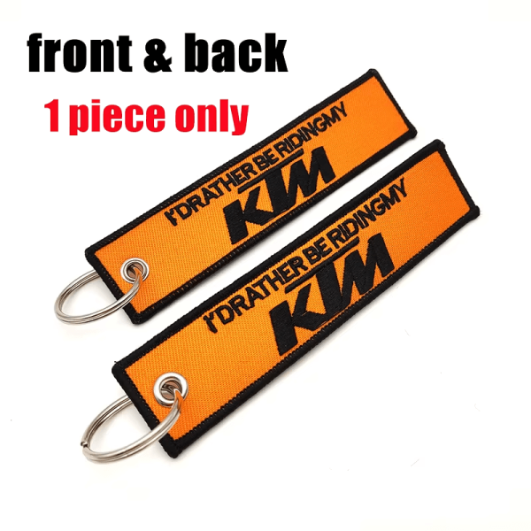 Υφασμάτινο Μπρελόκ Με Κεντητό Λογότυπο KTM 13Χ3 εκ.