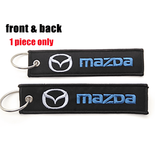 Υφασμάτινο Μπρελόκ Με Κεντητό Λογότυπο MAZDA 13Χ3 εκ.