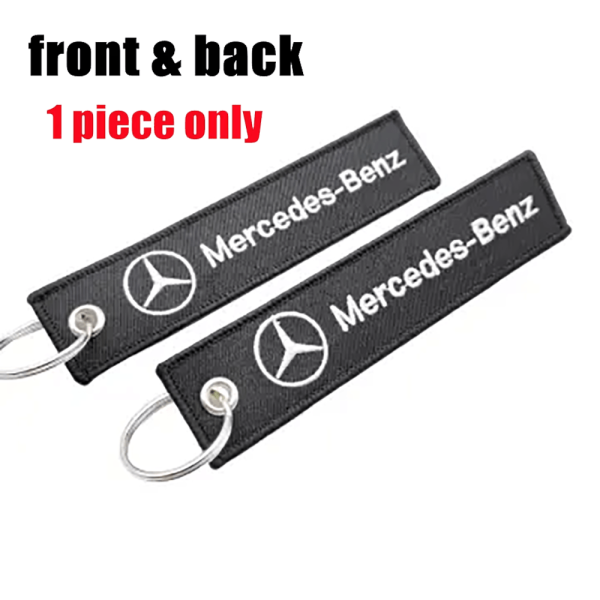 Υφασμάτινο Μπρελόκ Με Κεντητό Λογότυπο Mercedes Benz 13Χ3 εκ.