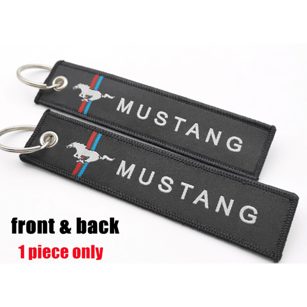 Υφασμάτινο Μπρελόκ Με Κεντητό Λογότυπο MUSTANG 13Χ3 εκ.