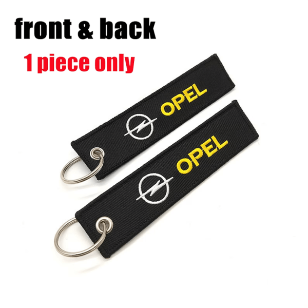 Υφασμάτινο Μπρελόκ Με Κεντητό Λογότυπο OPEL 13Χ3 εκ.