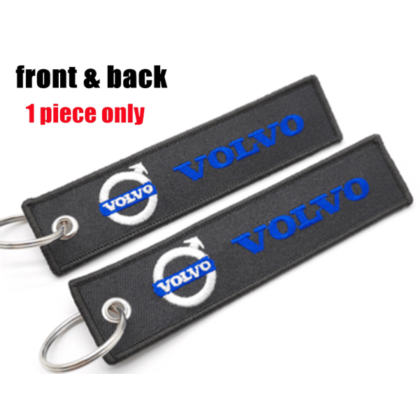 Υφασμάτινο Μπρελόκ Με Κεντητό Λογότυπο VOLVO 13Χ3 εκ.