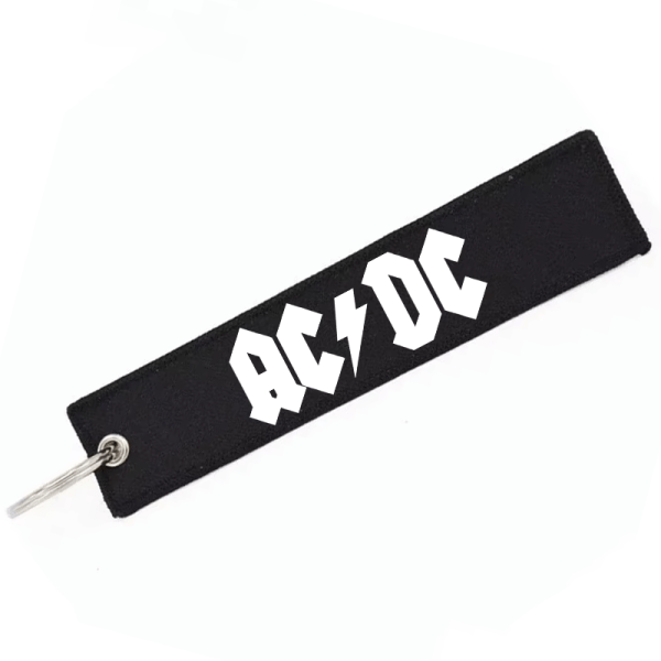 Υφασμάτινο Μπρελόκ Με Λογότυπο ACDC 13x 2,8εκ.