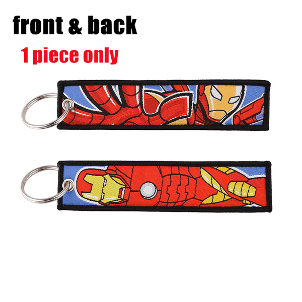 Υφασμάτινο Μπρελόκ Με Κεντητό Λογότυπο IRON MAN 13Χ3 εκ.