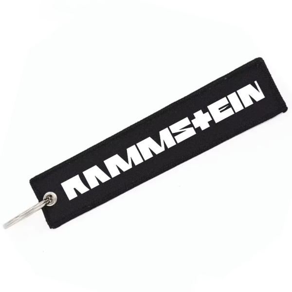 Υφασμάτινο Μπρελόκ Με Λογότυπο RAMMSTEIN 13x 2,8εκ.