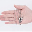 Rock Hand Sign Ατσάλινο Μενταγιόν  λαιμού 4,5 εκ.
