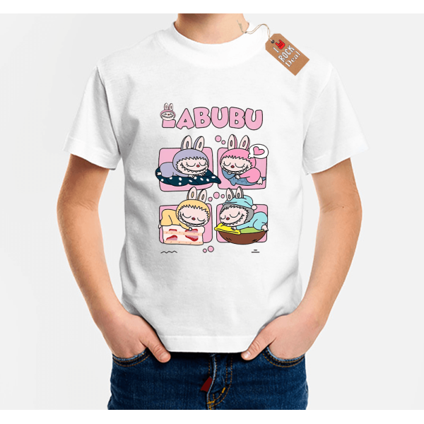 LABUBU MONSTERS παιδικό T-Shirt σε άσπρο χρώμα