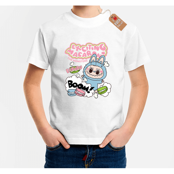 LABUBU MONSTERS παιδικό T-Shirt σε άσπρο χρώμα