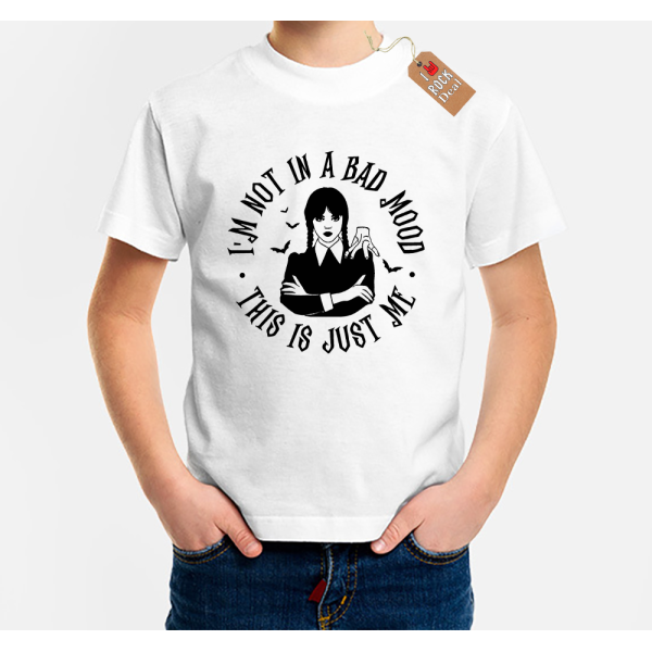 Wednesday Addams This is Just Me Παιδικό T-Shirt Λευκό
