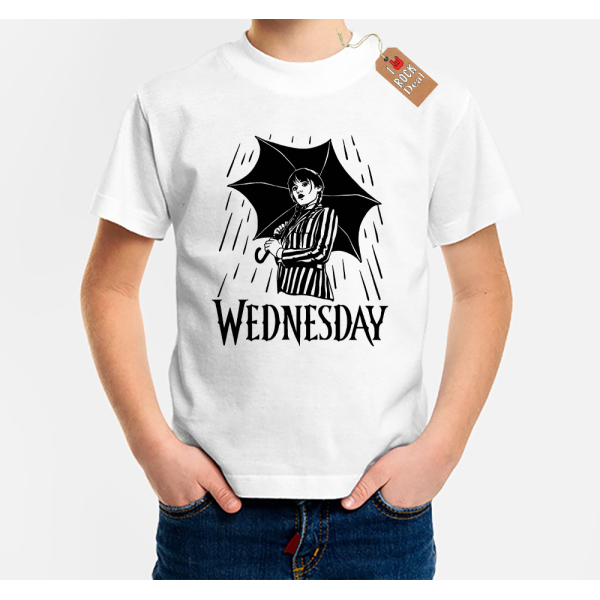 Wednesday Addams Παιδικό T-Shirt Λευκό
