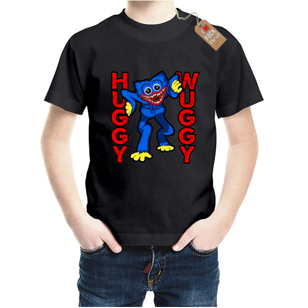 HUGGY WUGGY Παιδικό T-Shirt Μαύρο