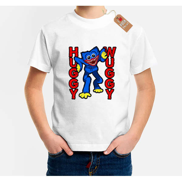 HUGGY WUGGY Παιδικό T-Shirt Λευκό