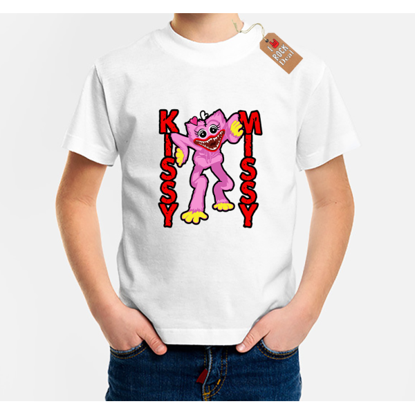 KISSY MISSY HUGGY WUGGY Παιδικό T-Shirt Λευκό