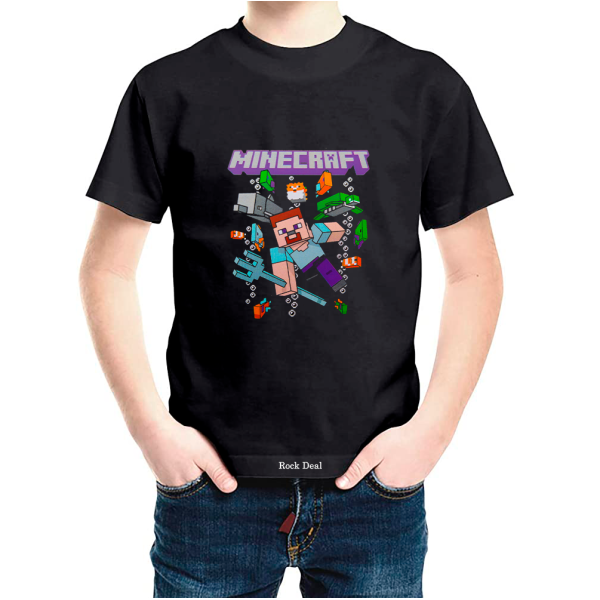 MINECRAFT Παιδικό T-Shirt Μαύρο