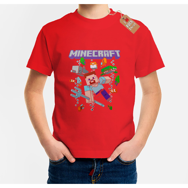 MINECRAFT Παιδικό T-Shirt Κόκκινο