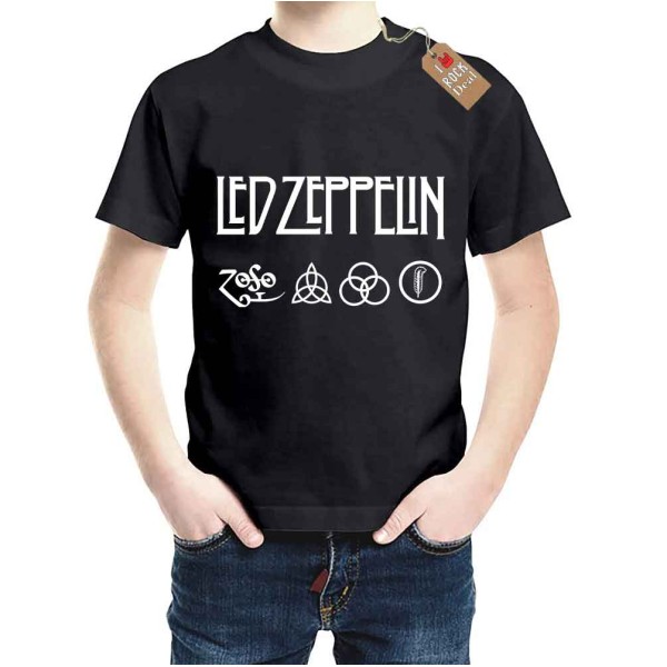 LED ZEPPELIN Παιδικό T-Shirt Μαύρο