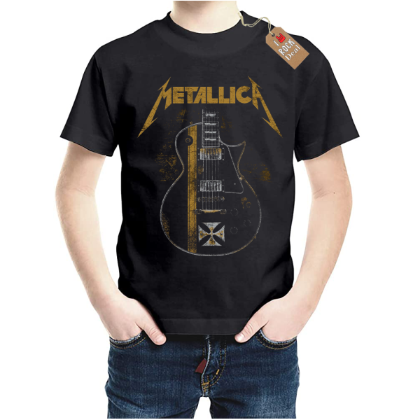 METALLICA Quitar Παιδικό T-Shirt Μαύρο