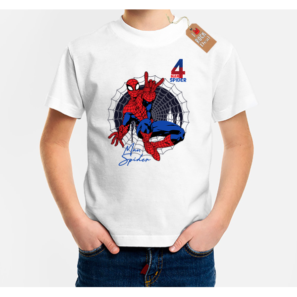 Spiderman Παιδικό T-Shirt Λευκό