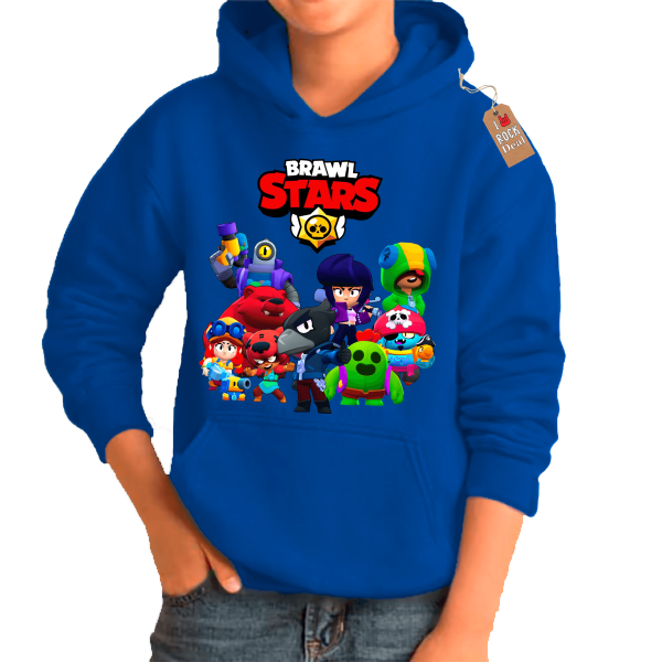 BRAWL STARS Φούτερ Με Κουκούλα Μπλέ παιδικό