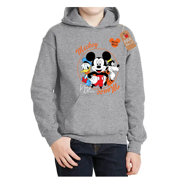 Μίκυ Γκούφη Ντόναλτ Παιδικό Φούτερ με κουκούλα σε Γκρί χρώμα