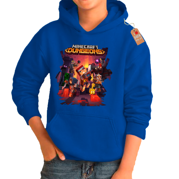 Minecraft Dungeons Παιδικό Hoodies Σε Μπλέ Χρώμα